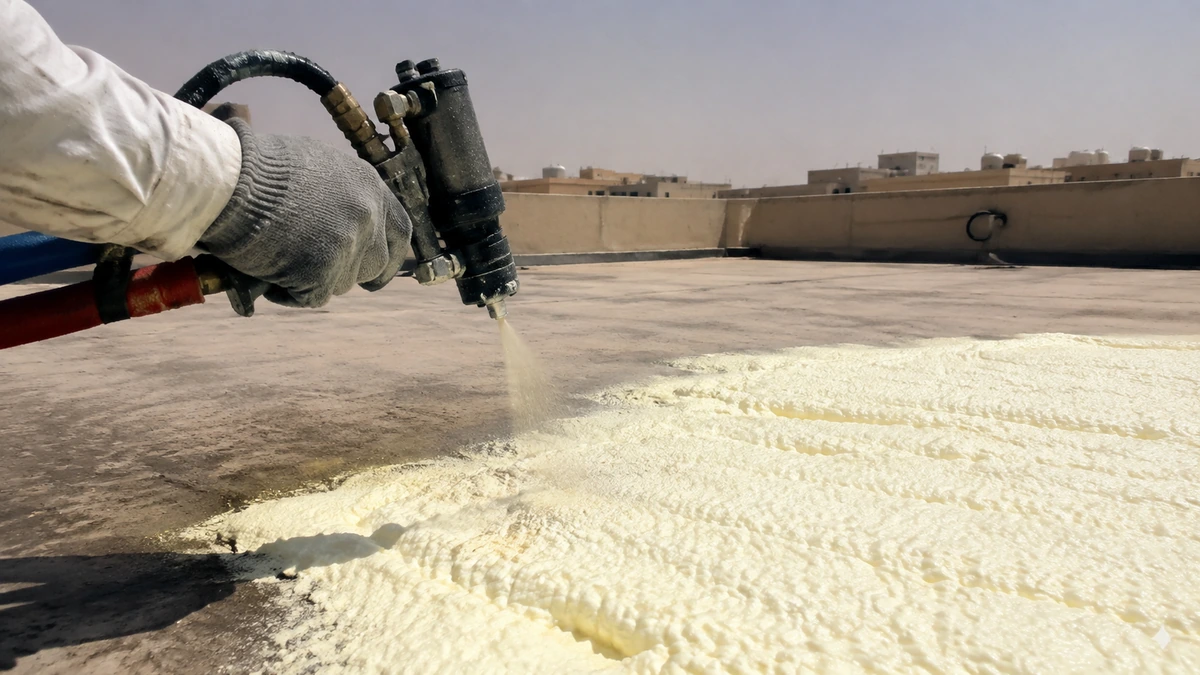 أفضل عزل للأسطح في مناخ الرياض: فوم أم بيتومين أم عزل أسمنتي؟